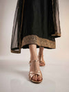 Women's Rose Gold Strappy Heels with Cross-Strap Detail - Naqsheqadam